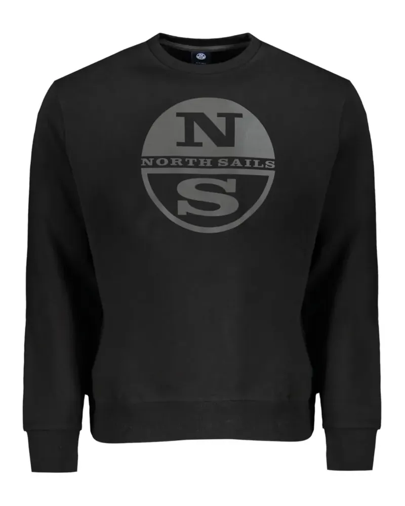 North Sails logo-print crew-neck sweatshirt - Schwarz Schwarz