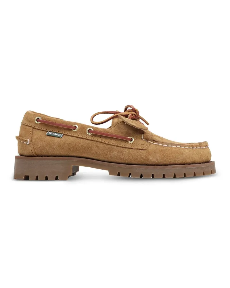 Sebago lace-up lug-sole loafers - Nude Nude