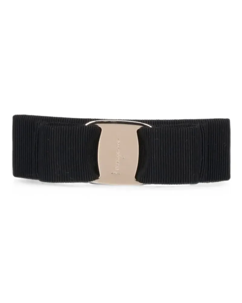 Ferragamo Haarspange mit Vara-Schleife - Schwarz Schwarz