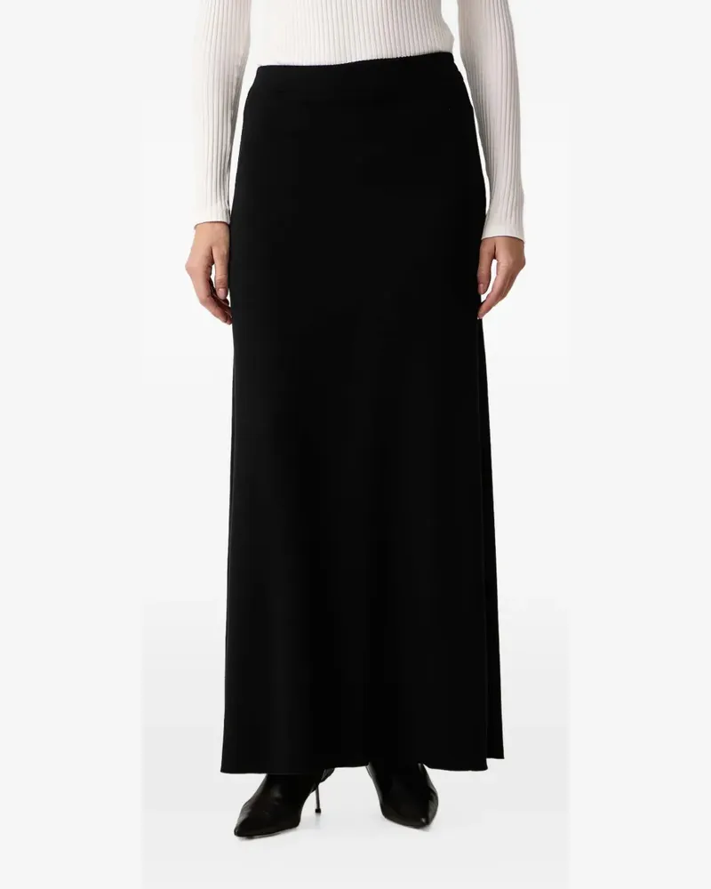 Ermanno Scervino lace-trim jersey maxi skirt - Schwarz Schwarz