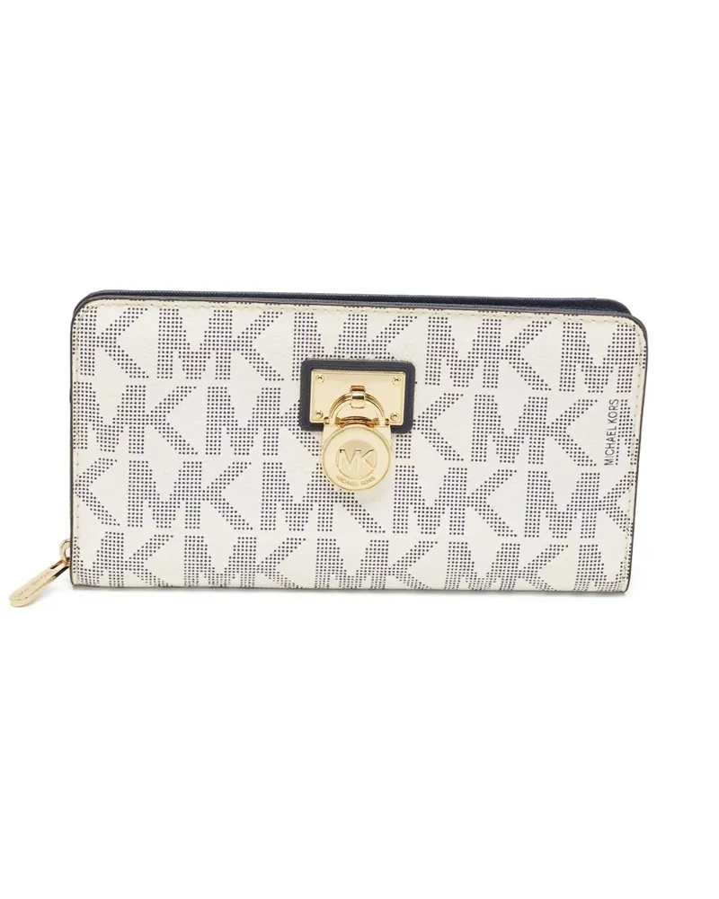 Michael Kors Portemonnaie mit Logo-Prägung - Weiß Weiß