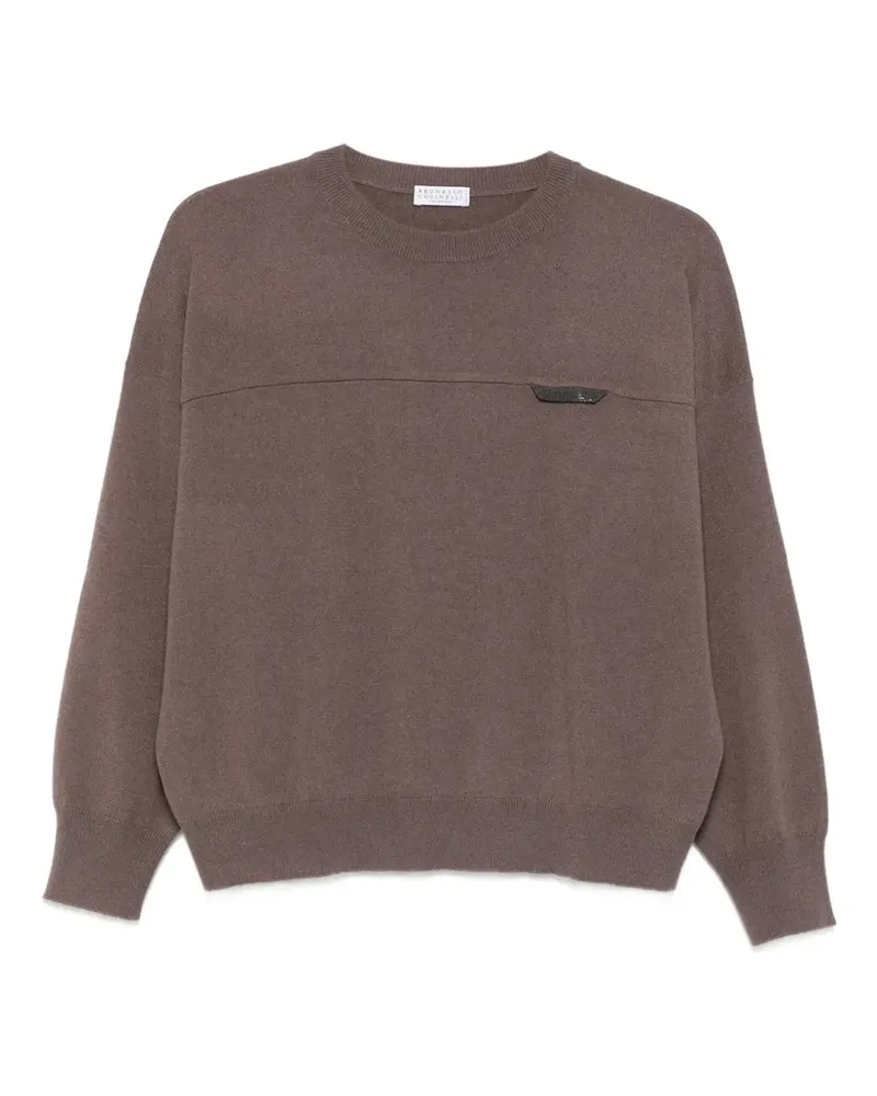 Brunello Cucinelli Pullover mit rundem Ausschnitt - Braun Braun
