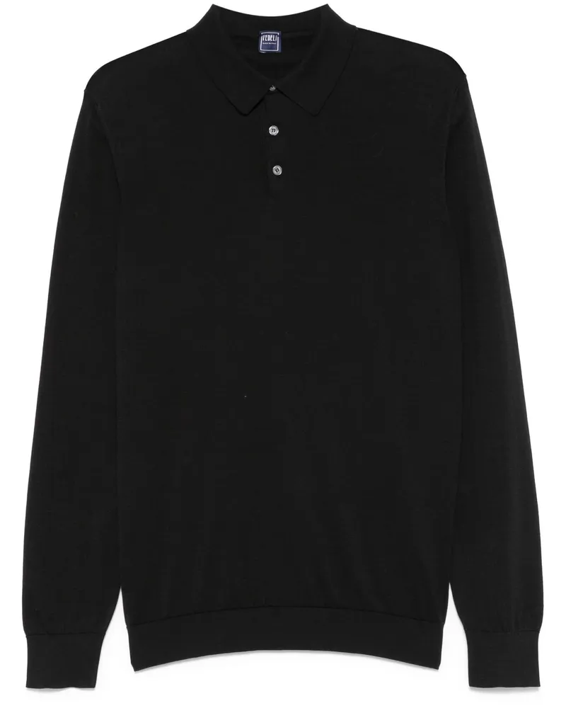Fedeli Sportman Poloshirt - Schwarz Schwarz