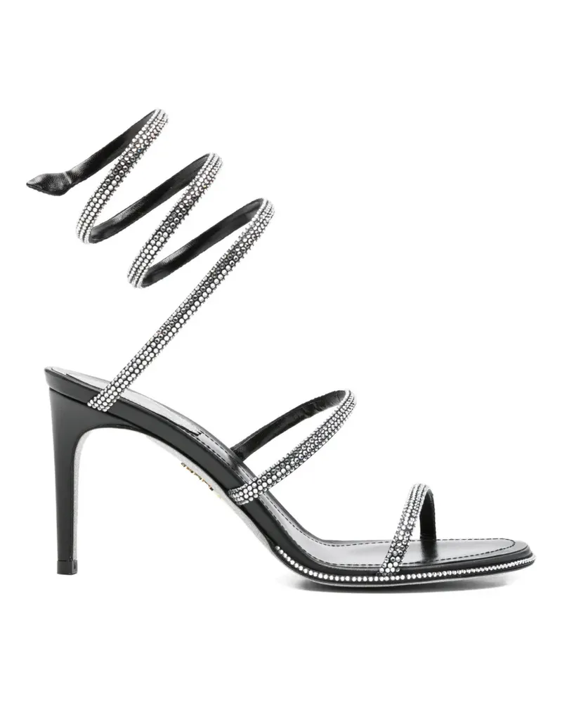 René Caovilla Verzierte Cleo Sandalen - Schwarz Schwarz