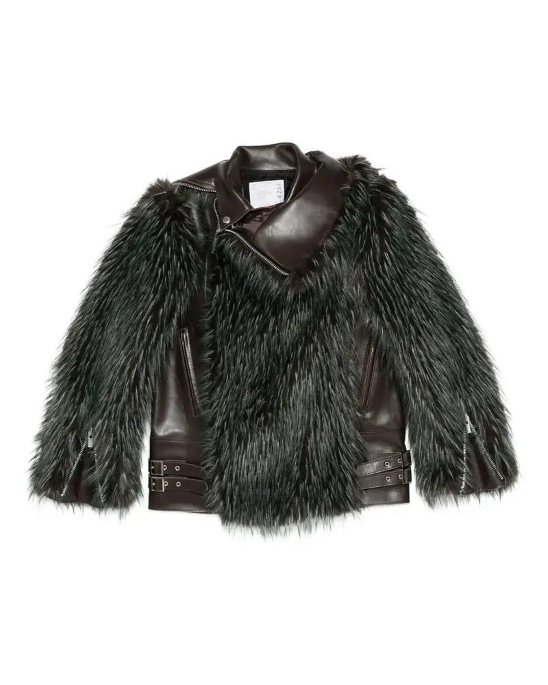Sacai panelled jacket - Braun Braun