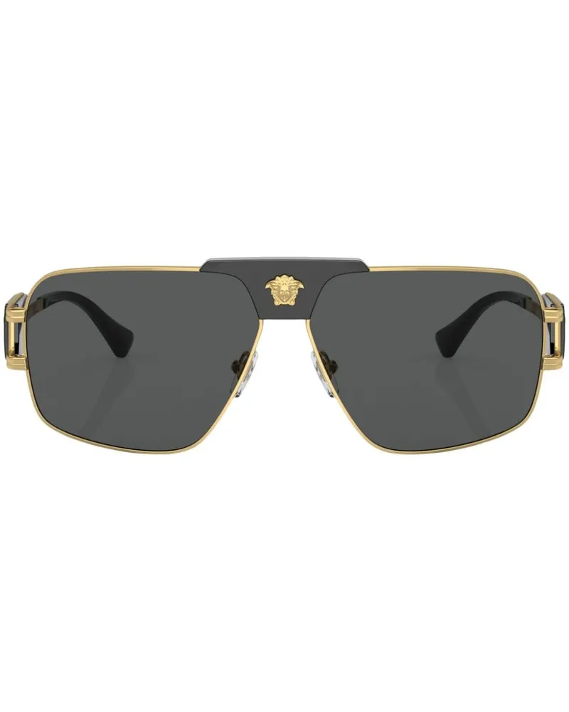Versace Eckige Special Project Sonnenbrille - Gold Gold