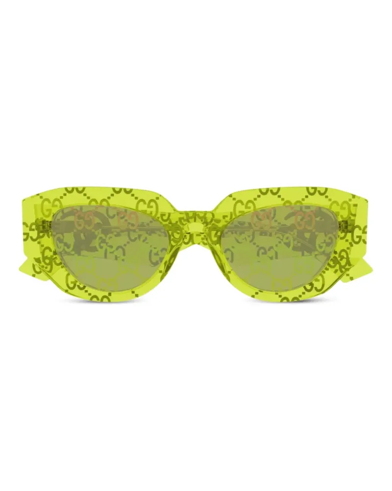 Gucci Sonnenbrille mit GG-Motiv - Grün Grün