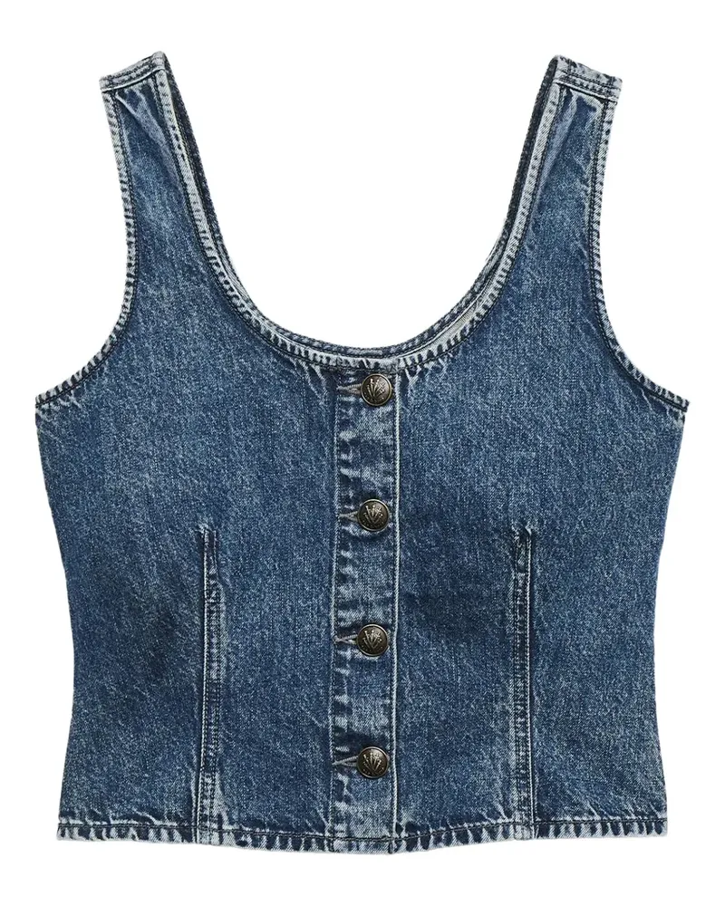 Rag & Bone Poppy denim top - Blau Blau