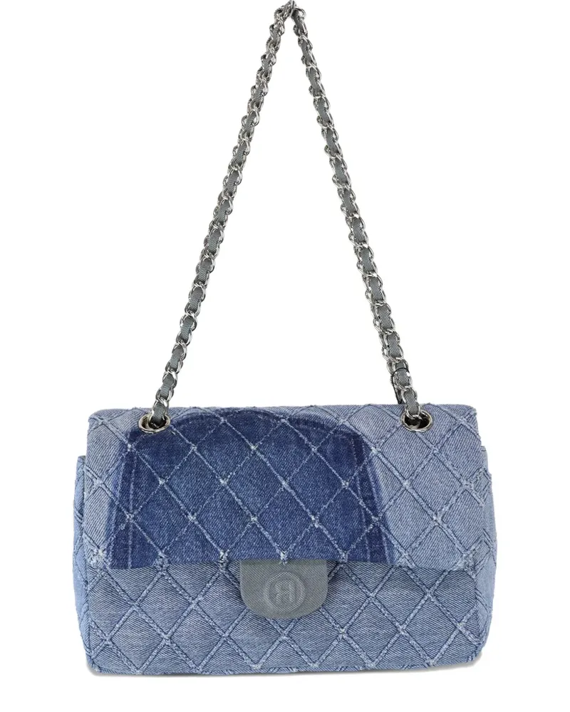 READYMADE Rhombus Jeans-Schultertasche - Blau Blau