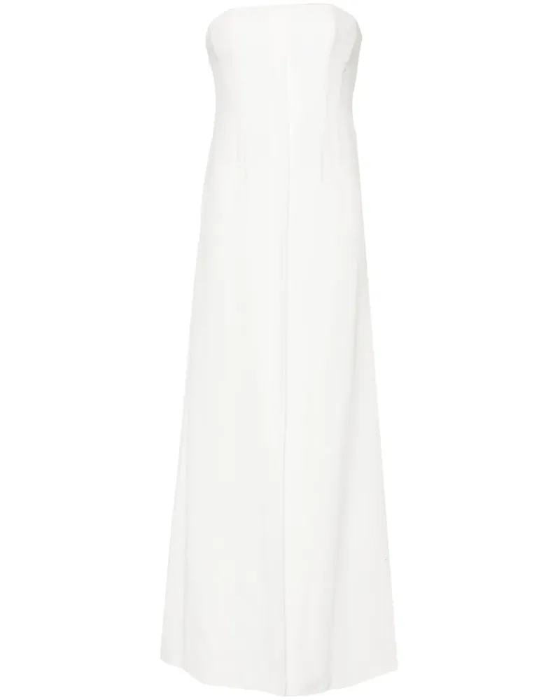 Alberta Ferretti Schulterfreies Maxikleid - Weiß Weiß