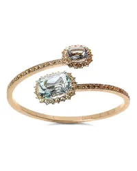 Dolce & Gabbana 18kt Gelbgoldring mit Aquamarin und Saphir Gold