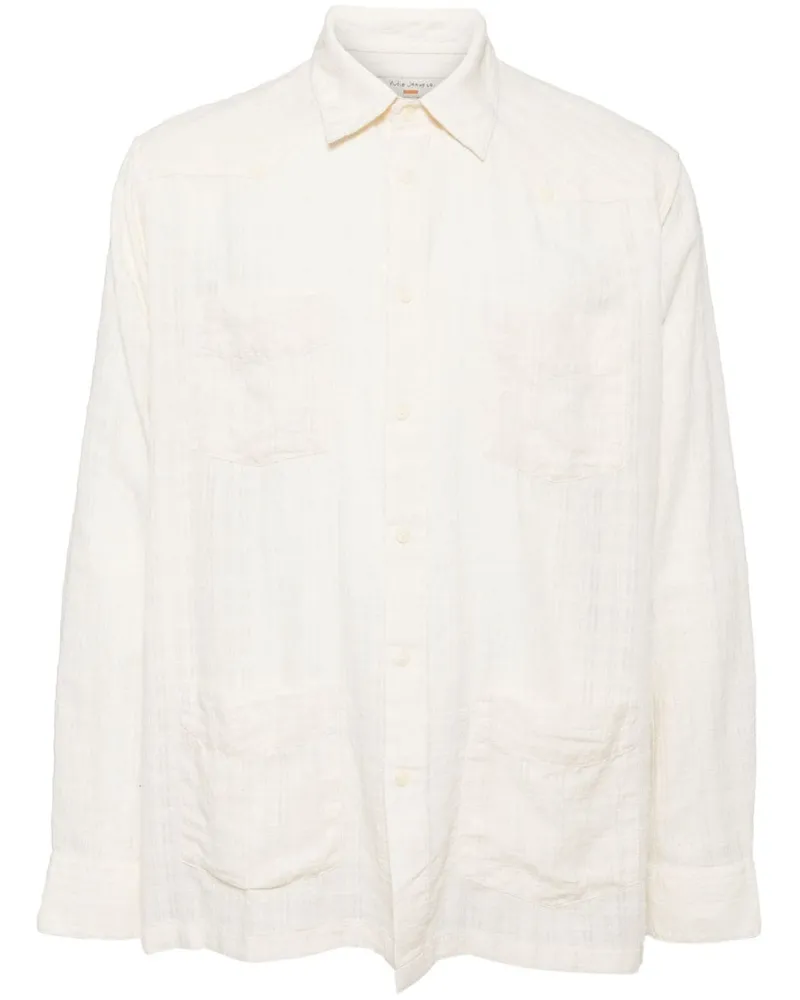 Nudie Jeans Hemd mit Karomuster - Nude Nude