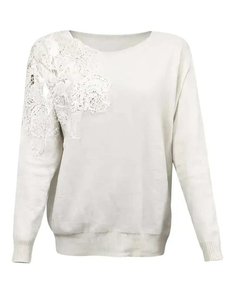 D.EXTERIOR lace sweater - Nude Nude