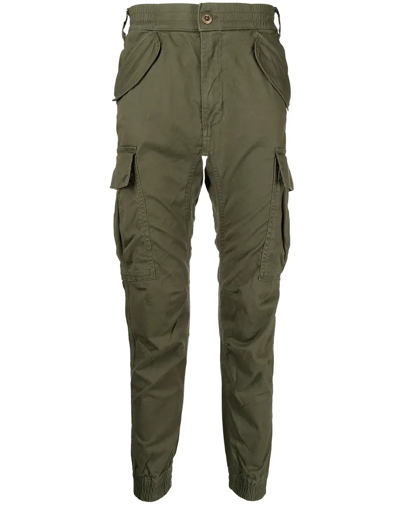 Alpha Industries Schmale Cargohose - Grün Grün