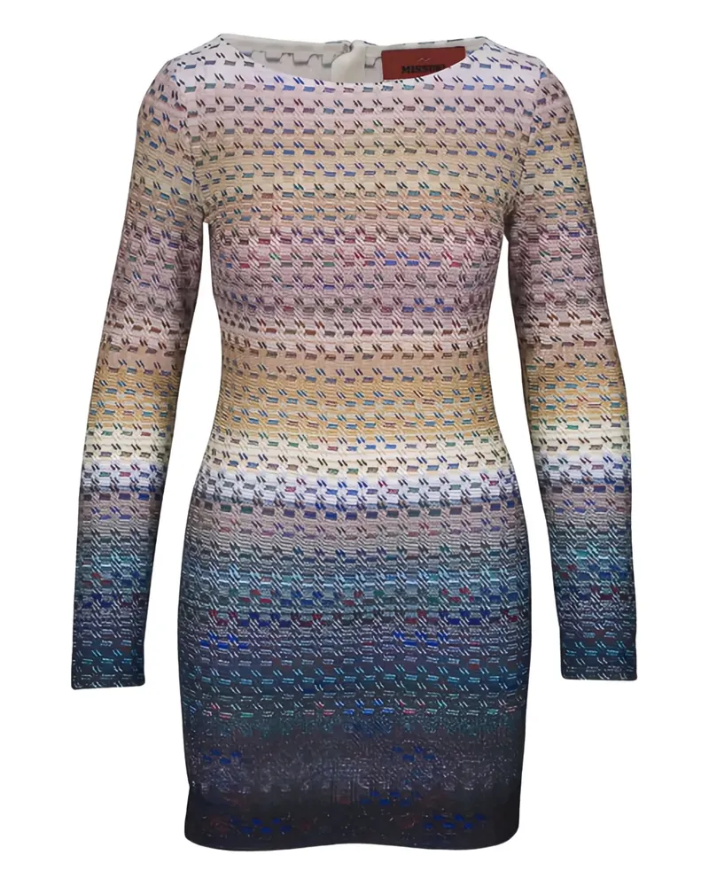 Missoni Gestricktes Minikleid mit Farbverlauf - Nude Nude