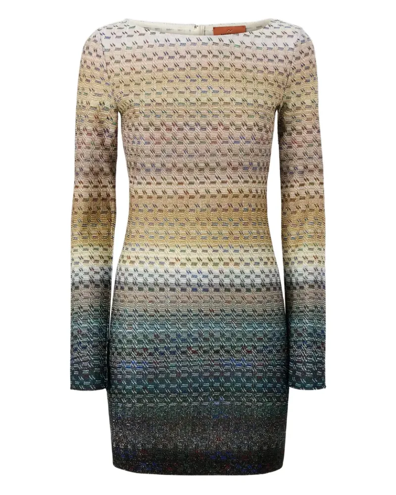 Missoni Gestricktes Minikleid mit Farbverlauf - Nude Nude