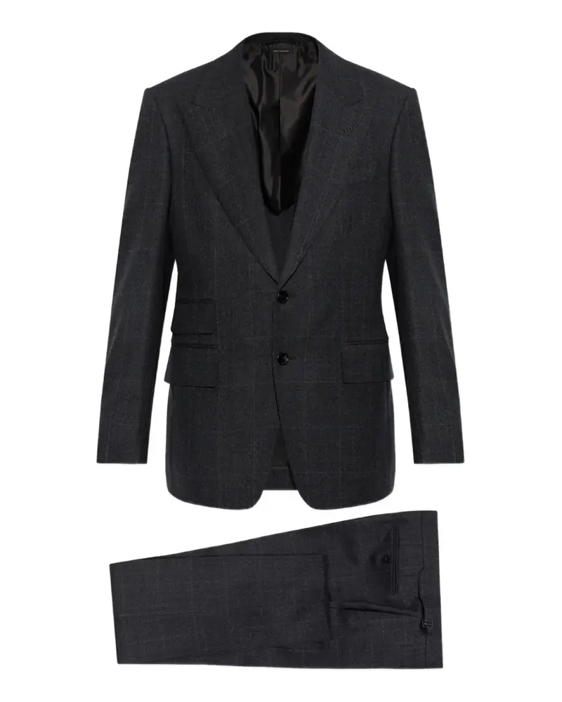Tom Ford Anzug mit Karomuster - Grau Grau