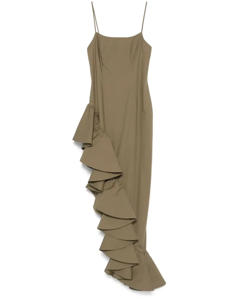 Giuseppe di Morabito Maxikleid mit Rüschen - Grün Grün