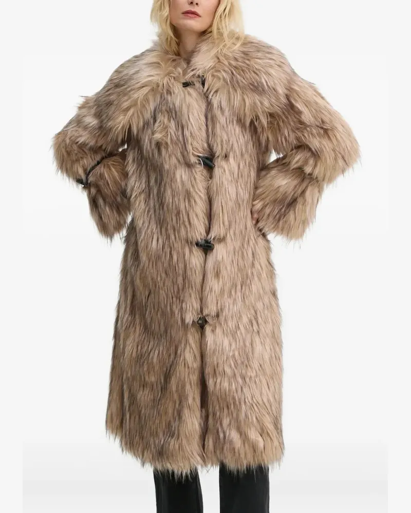 By Malene Birger Graca Mantel aus Faux Fur - Nude Nude