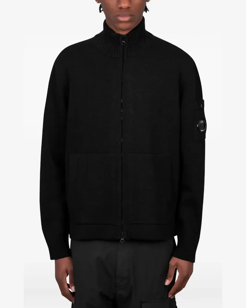 C.P. Company zip-up cardigan - Schwarz Schwarz