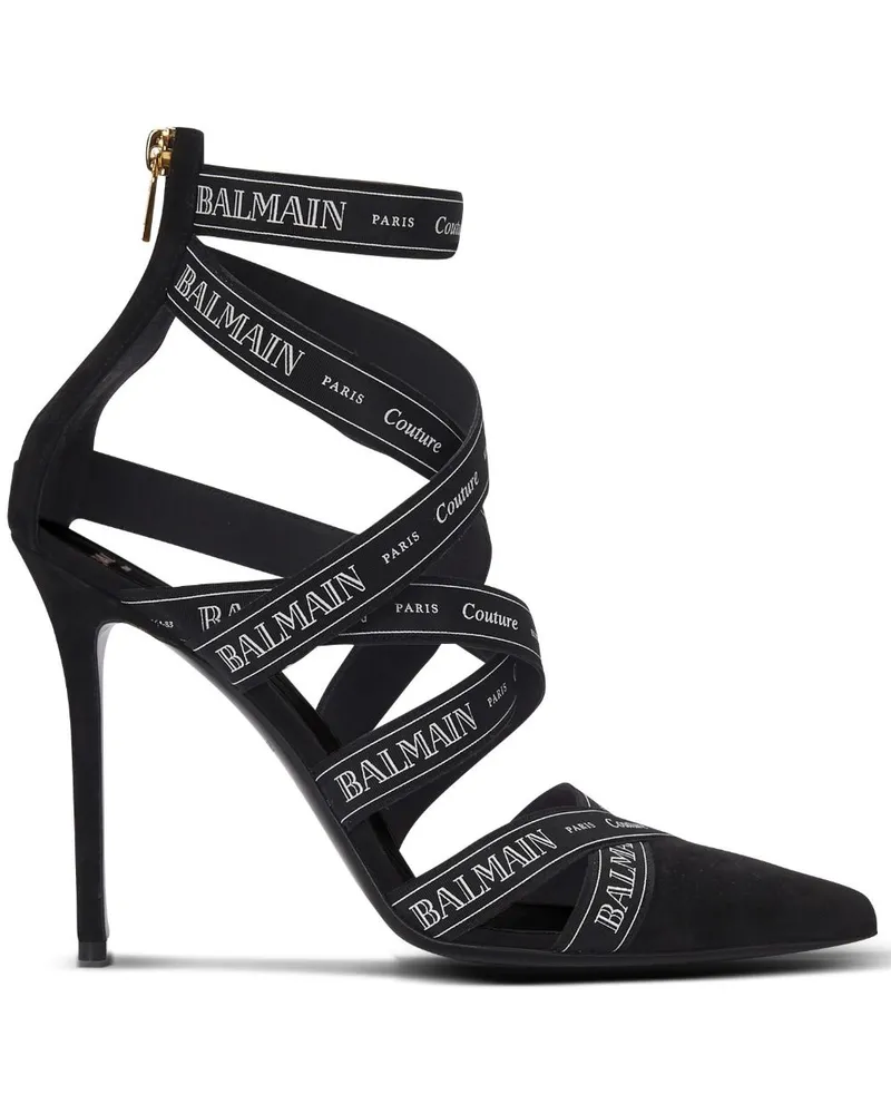 Balmain Couture Ribbon Pumps - Schwarz Schwarz