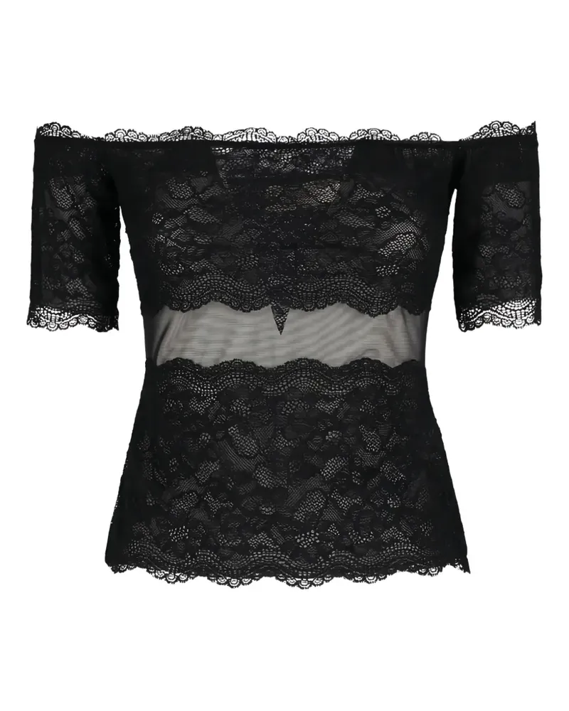 Blumarine lace blouse - Schwarz Schwarz