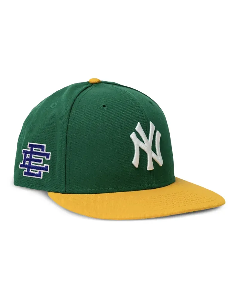 New Era x Eric Emanuel 59FIFTY MLB NY Yankees embroidered-logo cap - Grün Grün