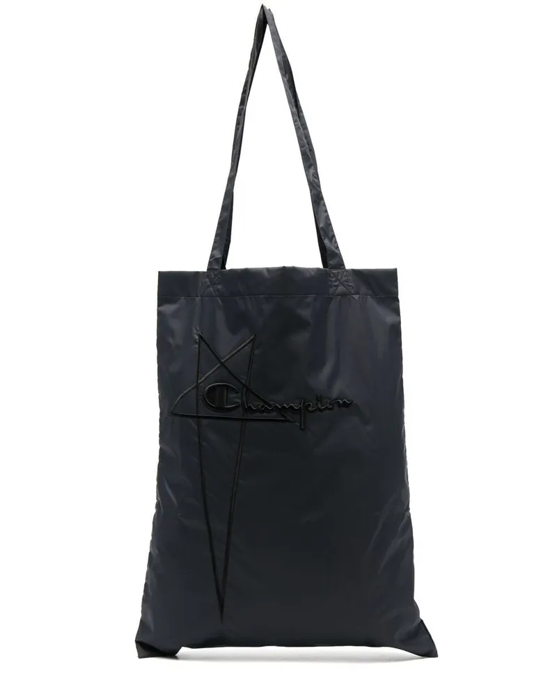 Rick Owens Shopper mit Logo - Schwarz Schwarz
