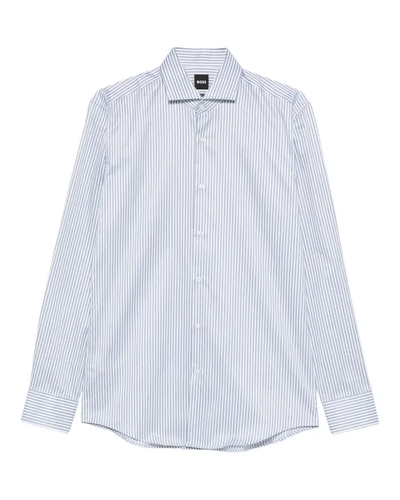 HUGO BOSS Gestreiftes Hemd - Weiß Weiß