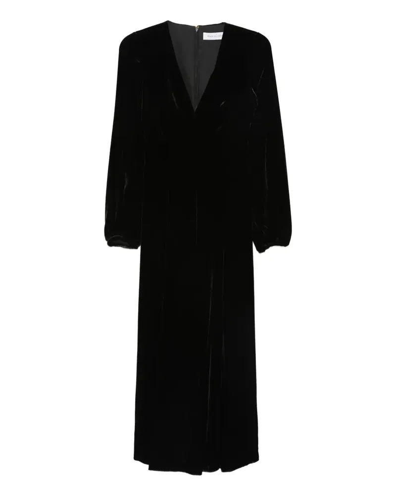 Raquel Diniz Kleid mit V-Ausschnitt - Schwarz Schwarz