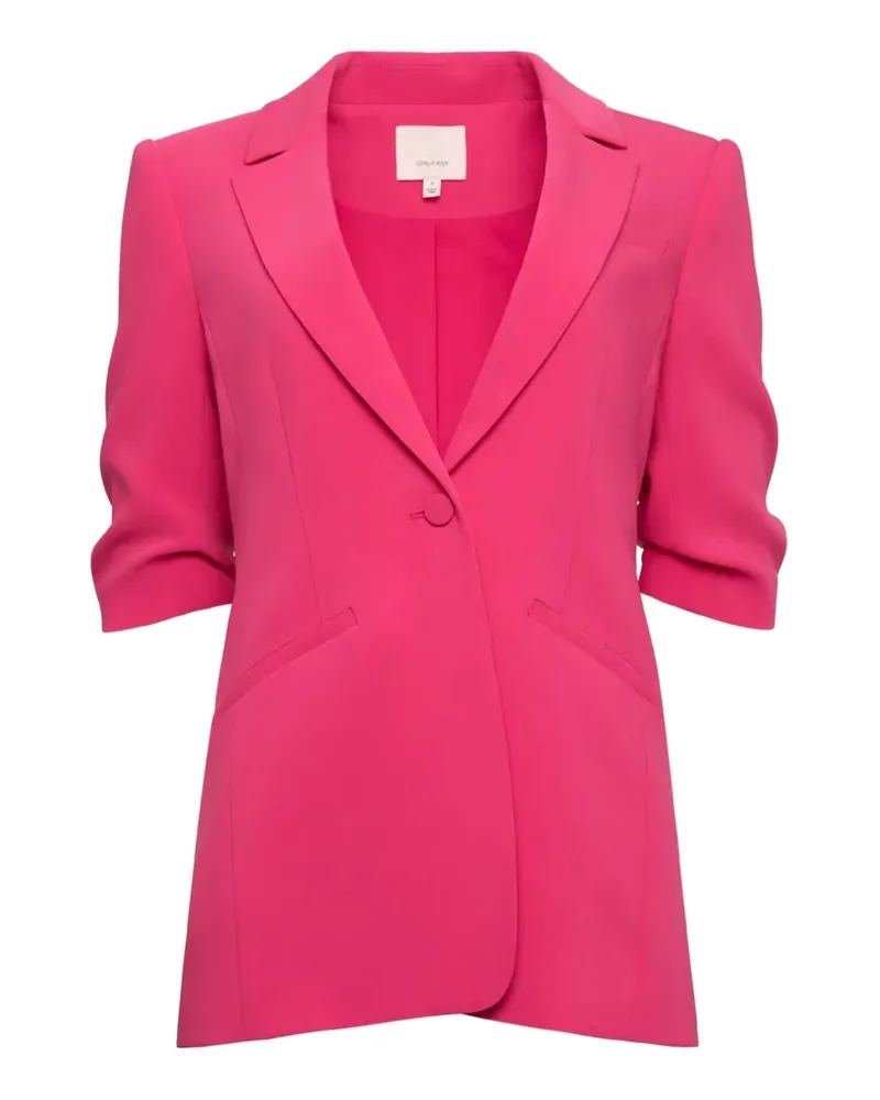 Cinq à Sept Khloe short-sleeve blazer - Rosa Rosa