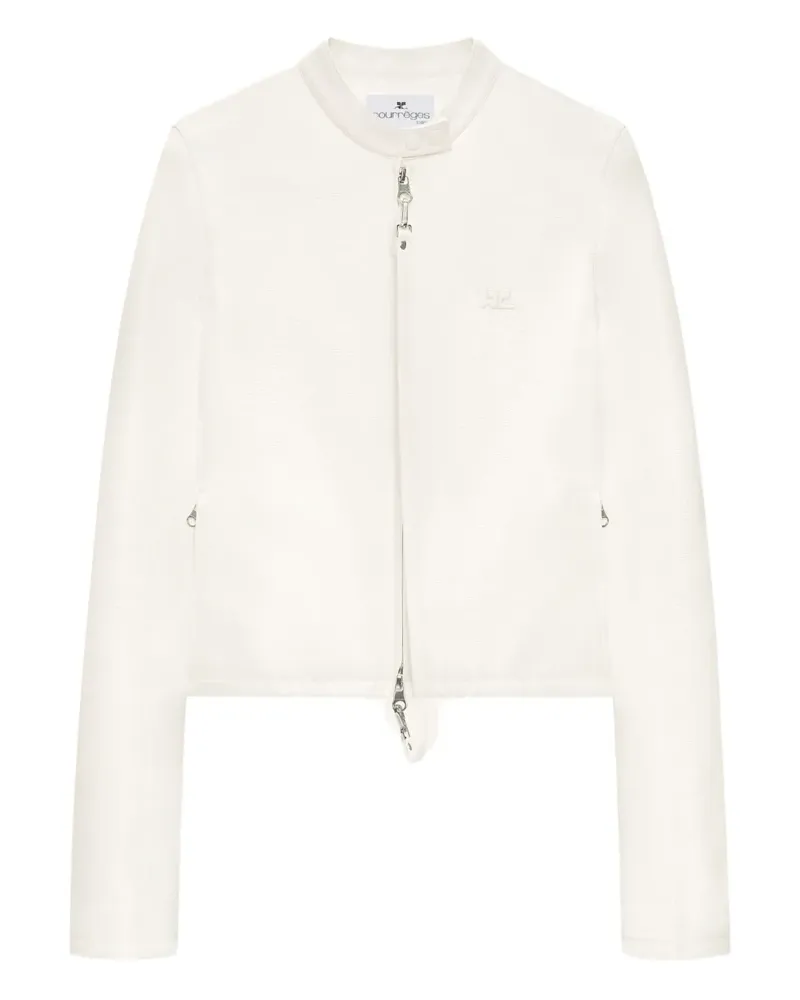 Courrèges Cropped-Jacke mit Reißverschluss - Weiß Weiß