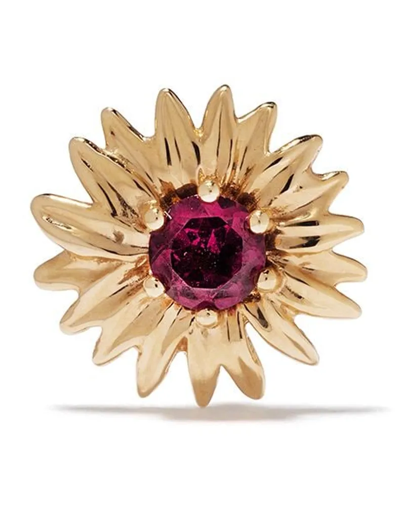 Aurélie Bidermann 18kt 'Bouquet' Gelbgoldohrringe mit Rhodolith Gold