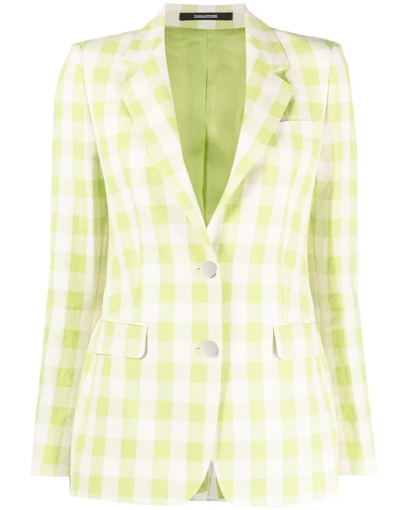 Tagliatore Karierter Blazer - Grün Grün