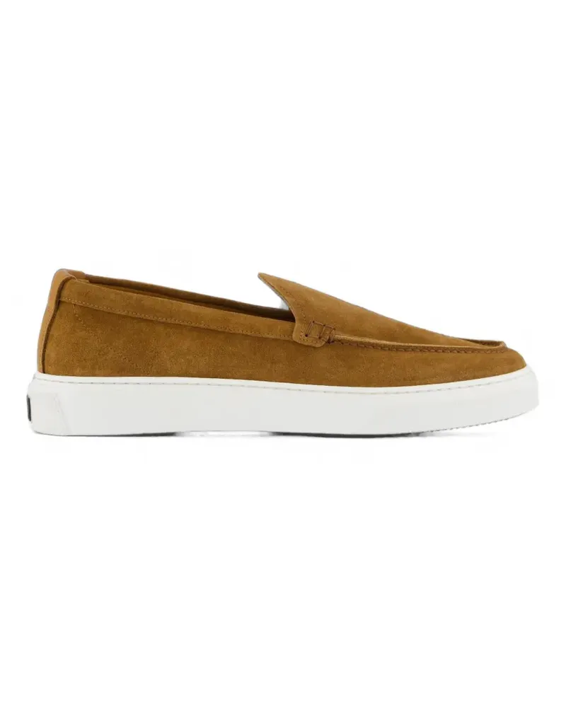 Woolrich slip-on leather loafers - Braun Braun