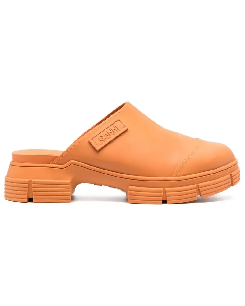 Ganni Klassische Mules 50mm - Orange Orange
