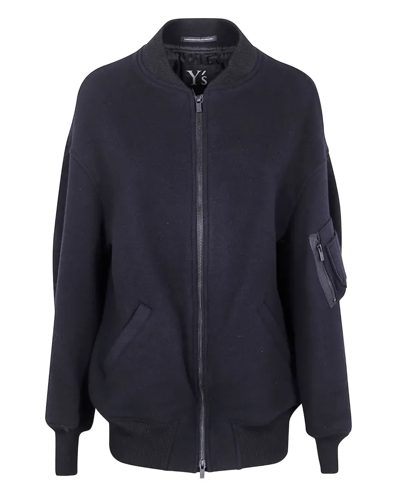 Yohji Yamamoto zip-fastening pocket coat - Schwarz Schwarz