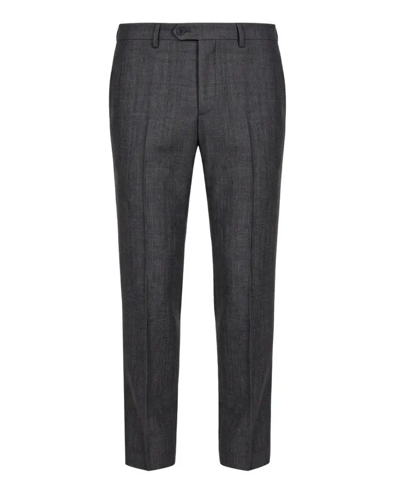 Slowear check-pattern tailored trousers - Grau Grau