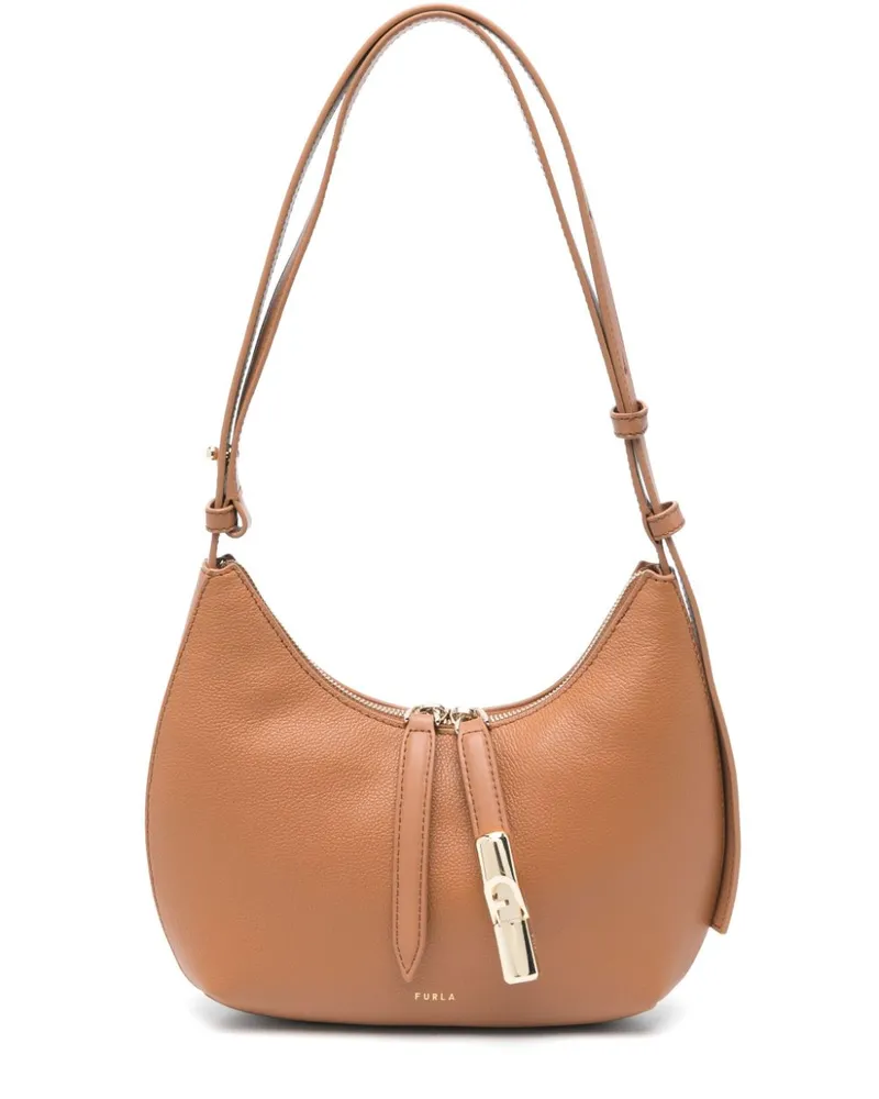 Furla Kleine Goccia Schultertasche - Braun Braun