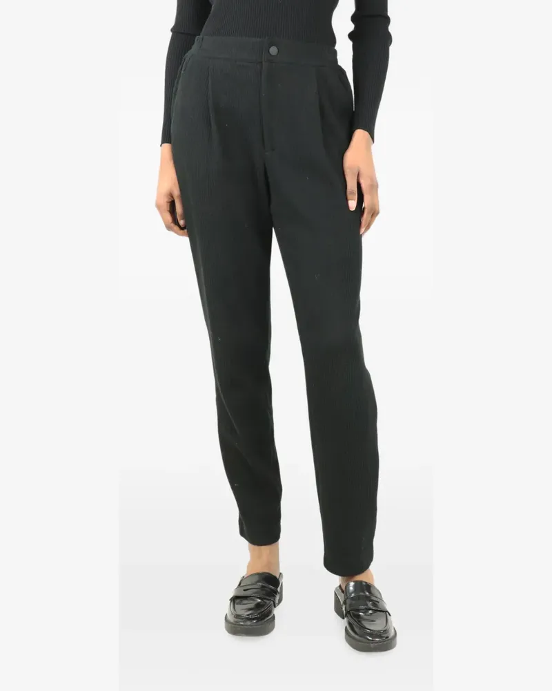 Varley pleat-detail corduroy trousers - Schwarz Schwarz