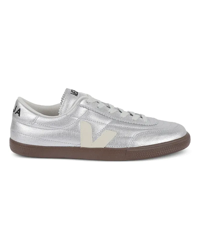 VEJA Panenka Sneakers im Metallic-Look mit Logo - Silber Silber