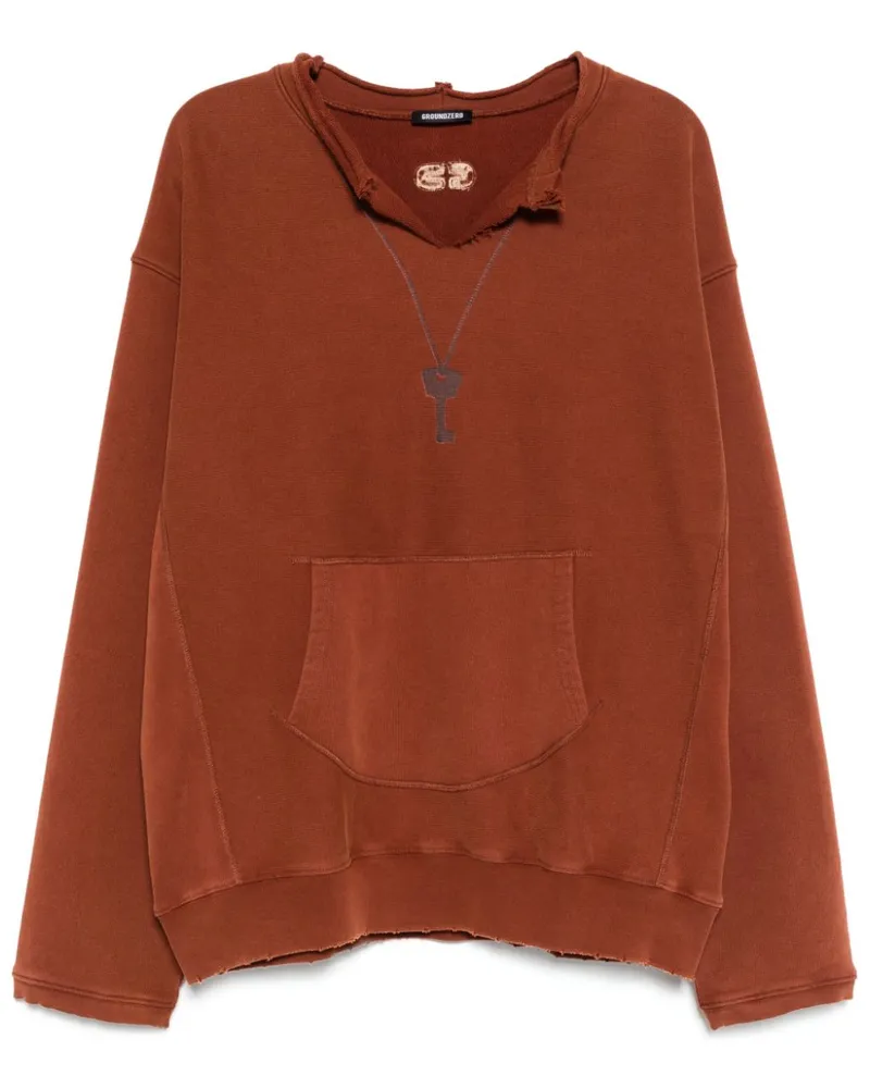 Ground Zero Sweatshirt mit grafischem Print - Rot Rot