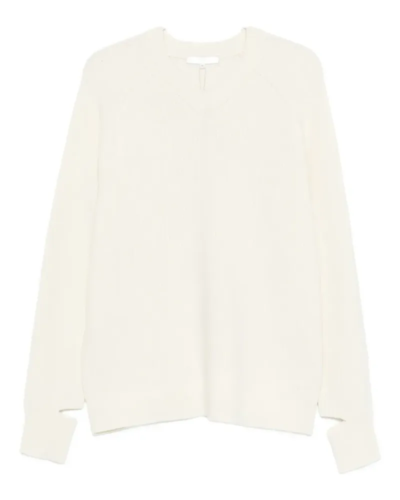 tibi V-neck sweater - Nude Nude