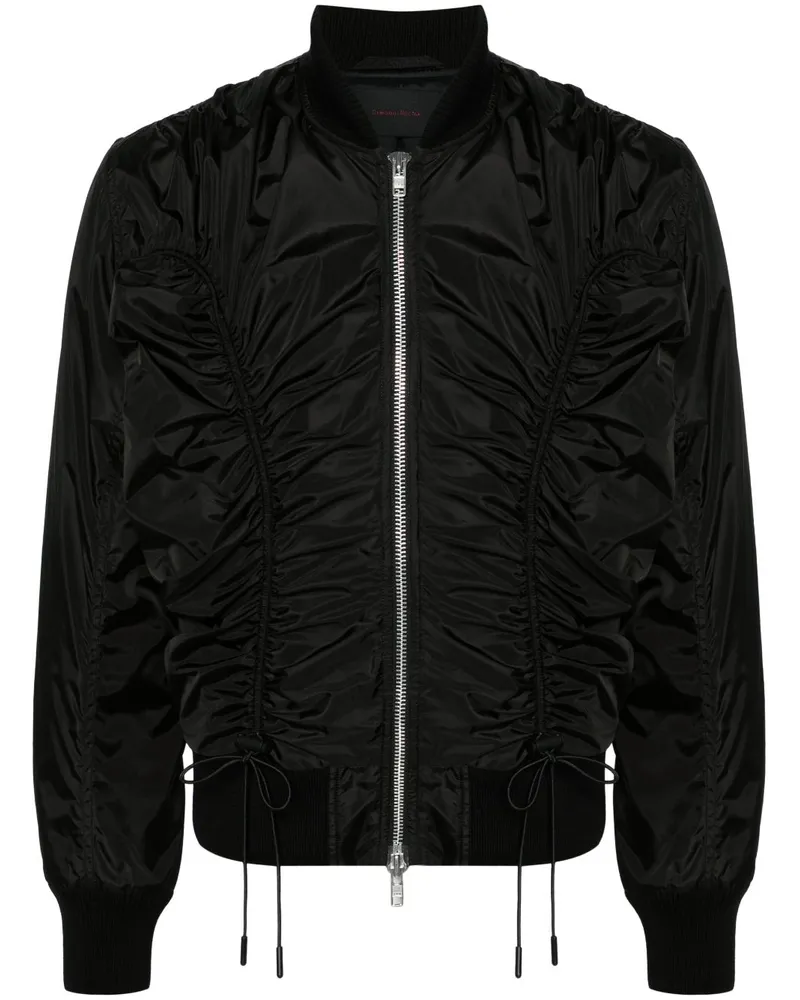Simone Rocha Geraffte Bomberjacke - Schwarz Schwarz