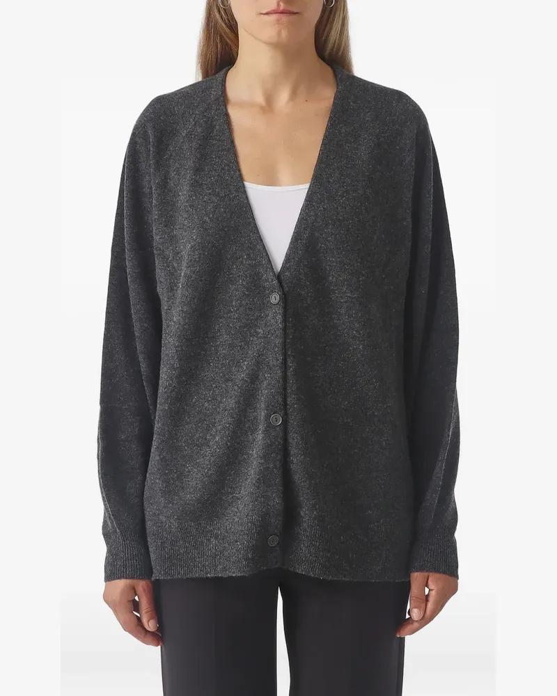Max Mara V-neck button-up cardigan - Grau Grau