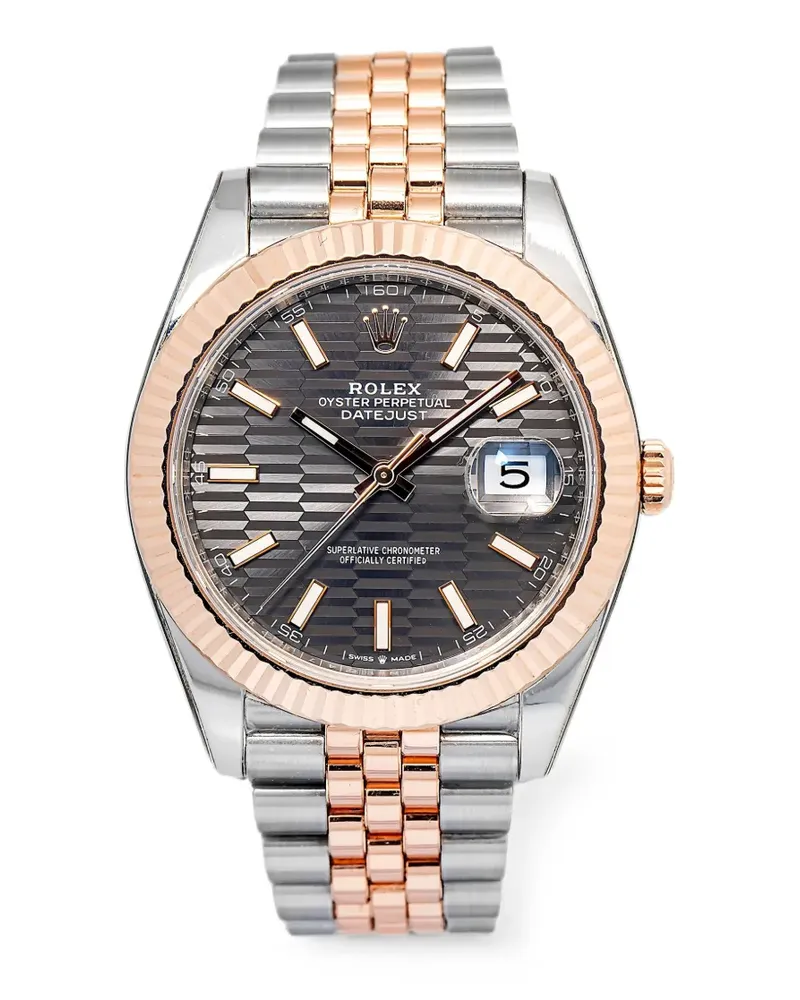 Rolex Datejust fluted bezel 41mm watch - Grau Grau