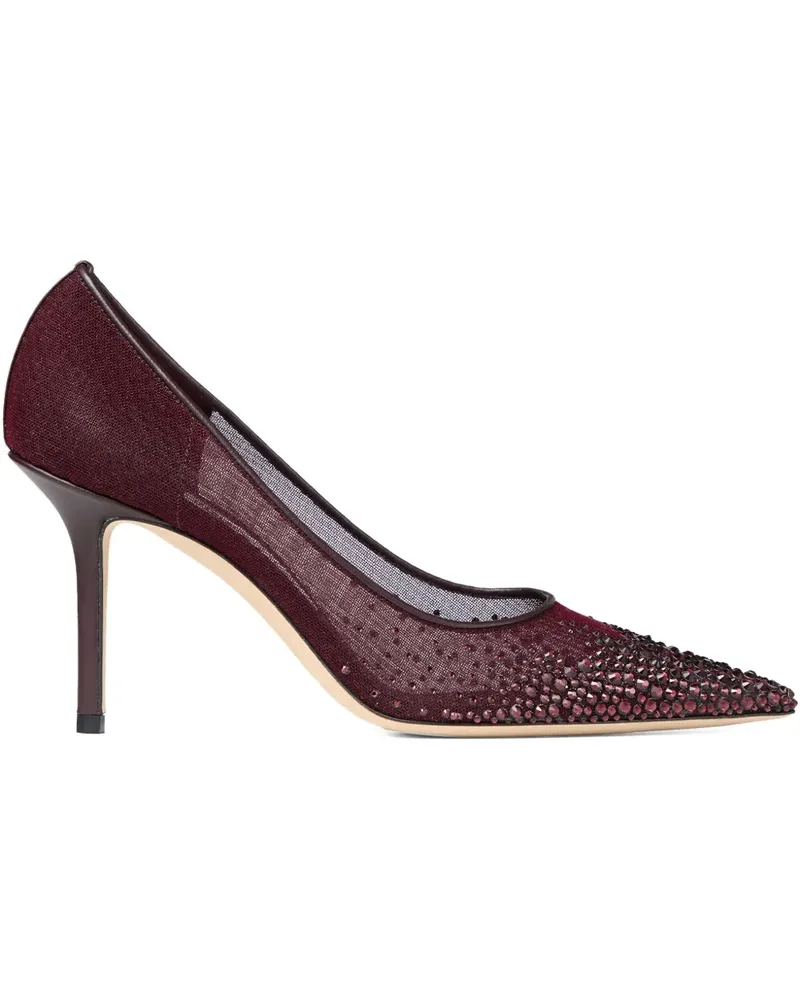 Jimmy Choo Love Pumps mit spitzer Kappe 85mm - Rot Rot