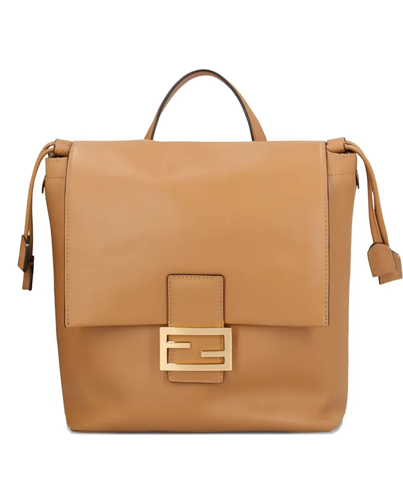 Fendi FF-clasp backpack - Braun Braun
