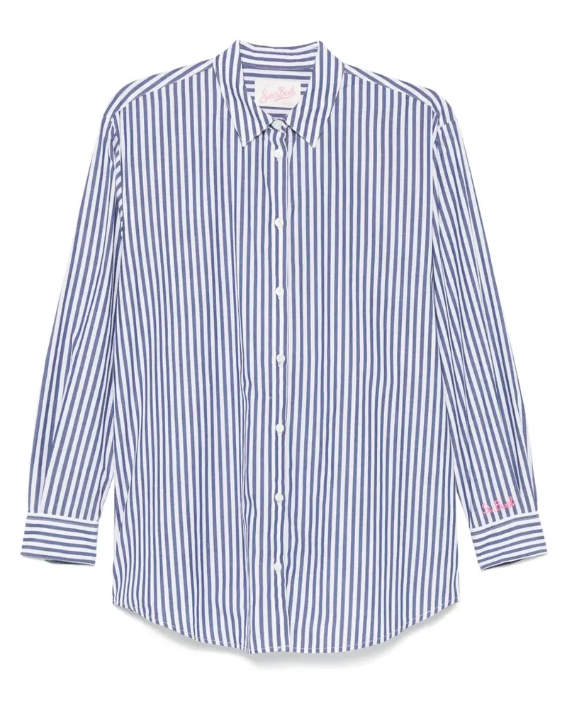 MC2 Saint Barth Gestreiftes Hemd - Blau Blau