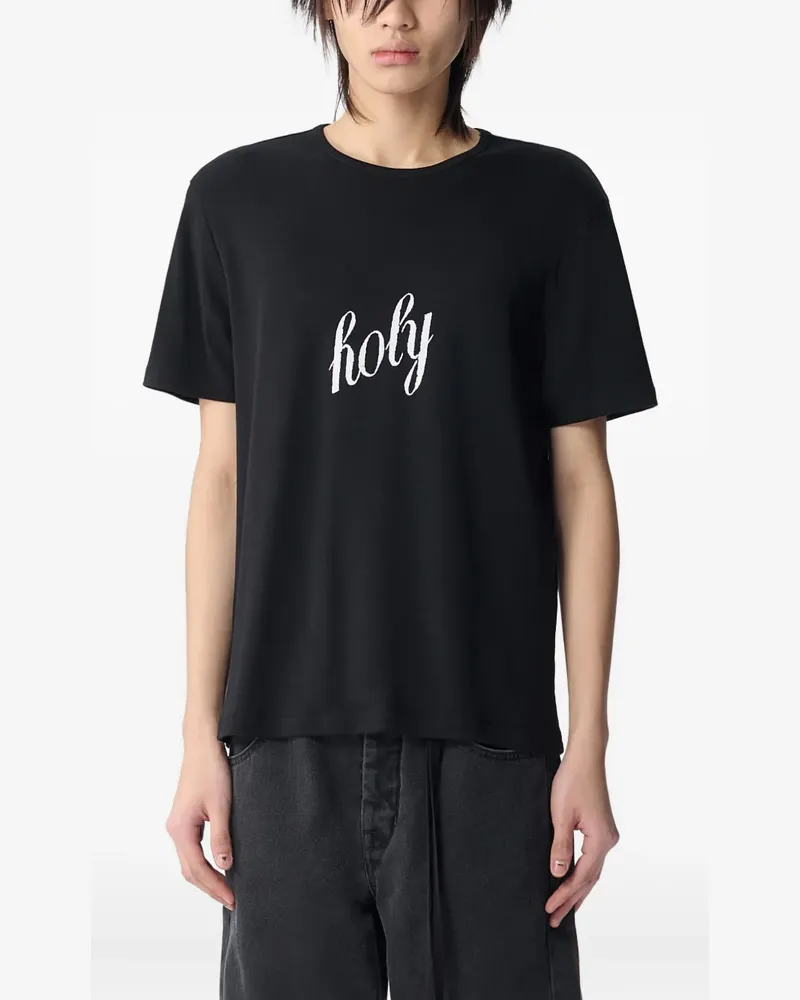 Ann Demeulemeester Baptist T-Shirt - Schwarz Schwarz